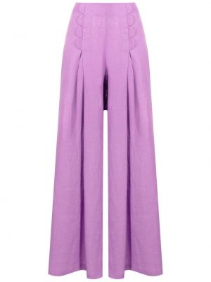 Pantalon taille haute Adriana Degreas violet
