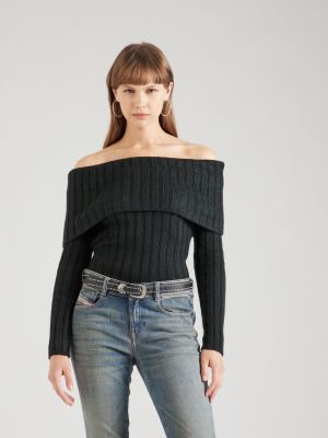 Пуловер Abercrombie & Fitch черно