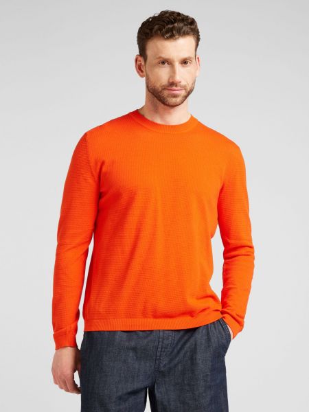 Pamut pulóver United Colors Of Benetton narancsszínű