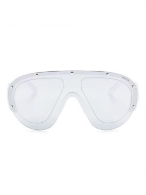 Oversized slnečné okuliare Moncler Eyewear biela