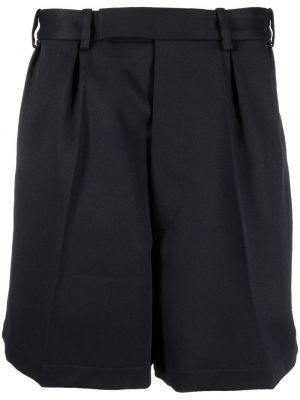 Plissert shorts Raf Simons blå