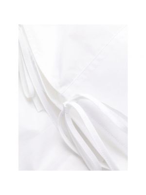 Mini vestido de algodón Msgm blanco