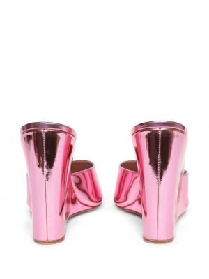 Kiilkontsaga sandaalid Amina Muaddi roosa