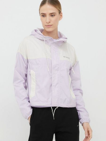 Легкая куртка Columbia фиолетовая