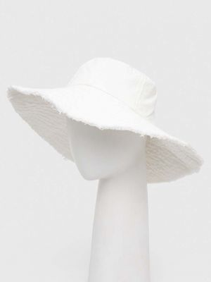 Pălărie din bumbac Sisley - alb