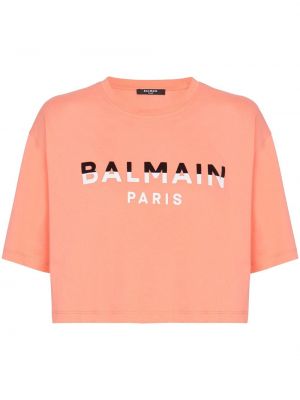 Тениска оранжево Balmain