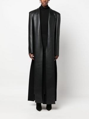 Kožený kabát Alessandro Vigilante čierna