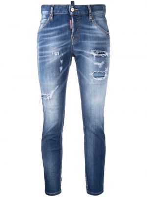 Skinny fit-jeans Dsquared2 blå