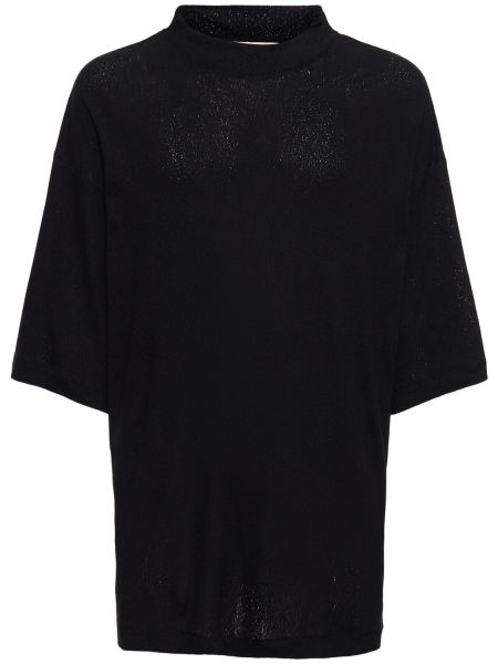 Βαμβακερή μπλούζα με φθαρμένο εφέ από ζέρσεϋ 1017 Alyx 9sm μαύρο