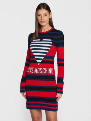 Красное платье Love Moschino