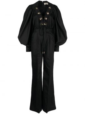 Oversized ολόσωμη φόρμα Elie Saab μαύρο