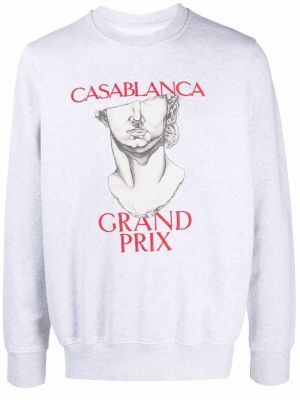 Trykt sweatshirt Casablanca grå