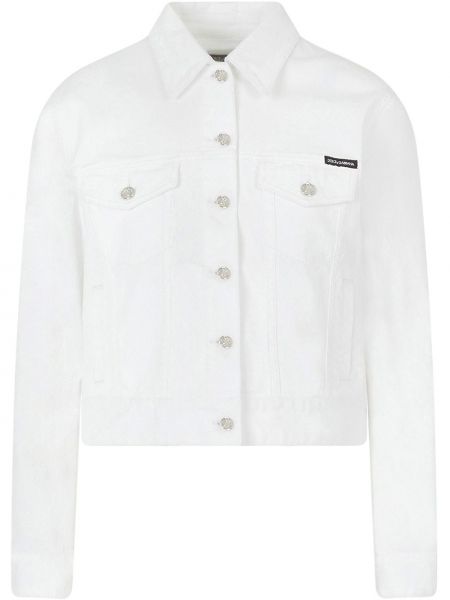 Μπουφάν με κουμπιά Dolce & Gabbana λευκό