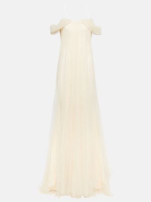 Sukienka długa tiulowa Danielle Frankel biała