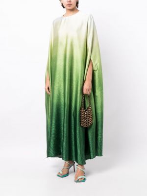 Večerní šaty s přechodem barev Bambah zelené