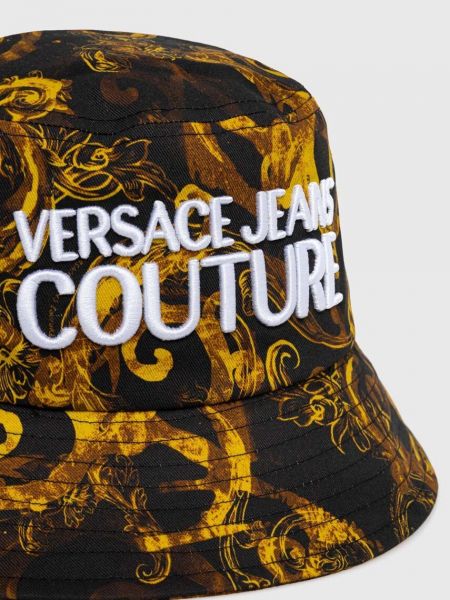 Хлопковая шляпа Versace Jeans Couture черная