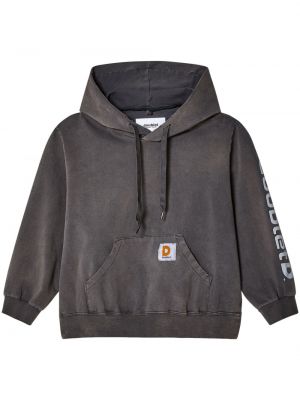 Distressed hoodie Doublet schwarz