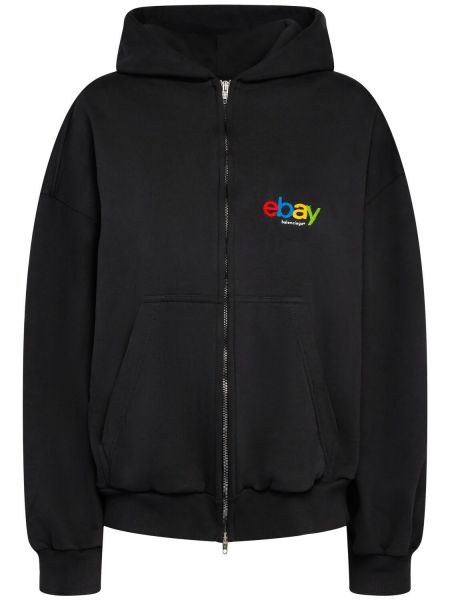 Zip hoodie Balenciaga siyah