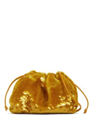 Bolso clutch con lentejuelas Bottega Veneta dorado