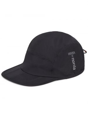 Cappello con visiera impermeabile Zegna nero