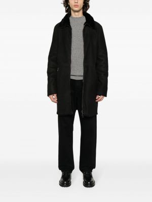 Mantel mit reißverschluss Giorgio Brato schwarz