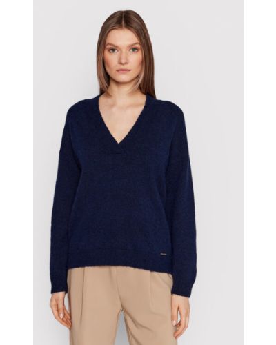 Karen by Simonsen Sweater Nora 10103293 Sötétkék Relaxed Fit