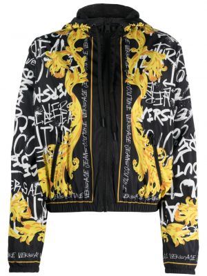 Denim jakna s kapuco Versace Jeans Couture