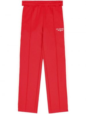 Pantaloni a righe Sporty & Rich rosso