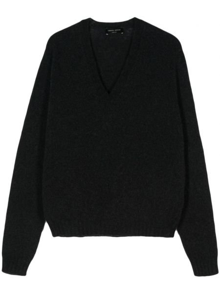 Kort sweater Roberto Collina sort