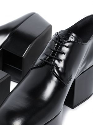 Zapatos oxford con plataforma Prada negro