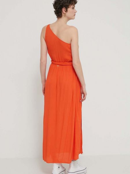 Hosszú ruha Billabong narancsszínű