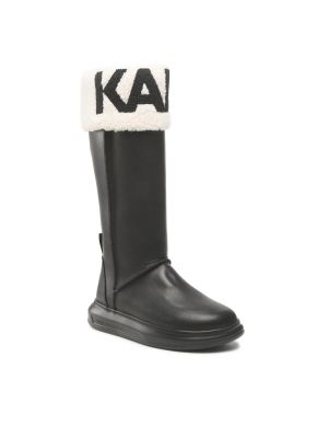 Škornji Karl Lagerfeld črna