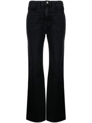 Hög midja skinny fit-jeans Frame svart