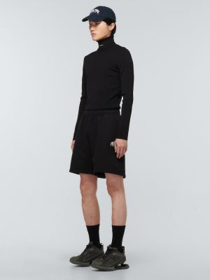 Jersey pamut rövidnadrág Balenciaga fekete