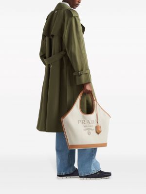 Shopper kabelka s výšivkou Prada