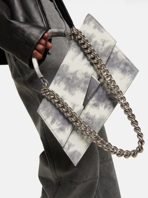 Велурени чанта за ръка Acne Studios бяло