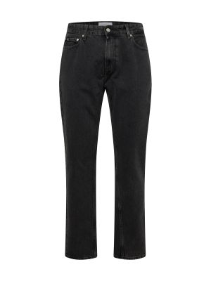 Džínsy s rovným strihom Calvin Klein Jeans čierna