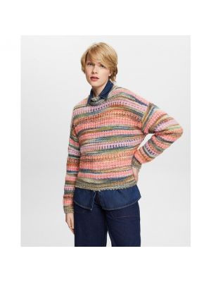 Jersey de lana a rayas de tela jersey Esprit