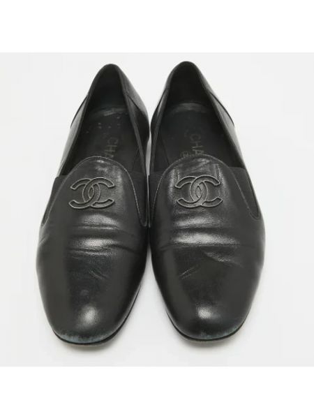 Calzado de cuero retro Chanel Vintage negro