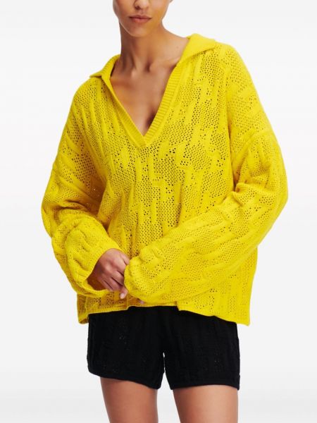Pullover Karl Lagerfeld gelb