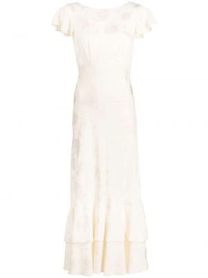 Μάξι φόρεμα Rixo λευκό