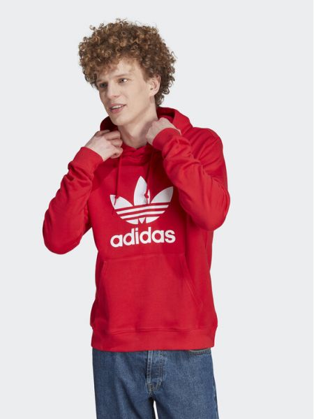 Priliehavá mikina Adidas červená