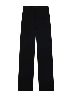 Pantalon en tissu Pull&bear noir