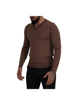 Suéter de lana Dolce & Gabbana marrón