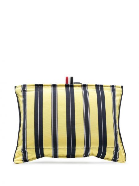 Svilena clutch torbica Thom Browne žuta