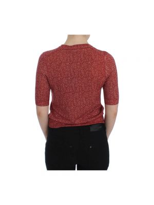 Jersey de lana de tela jersey de tweed Dolce & Gabbana rojo