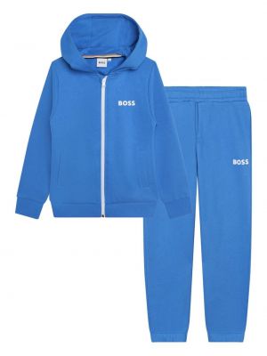 Tuta con stampa Boss Kidswear blu