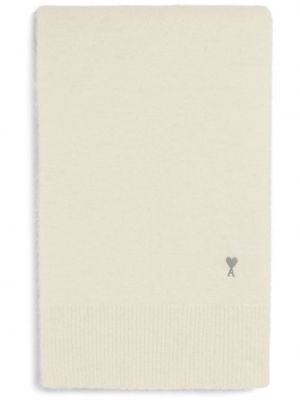 Вълнен шал Ami Paris бяло