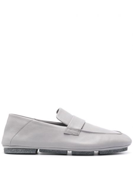 Leder loafer Officine Creative grau