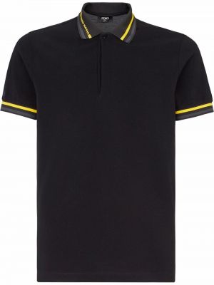 Polo a rayas Fendi negro